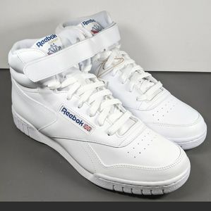Reebok Ex O Fit Hi Sneakers Shoes Men's Size 10 White